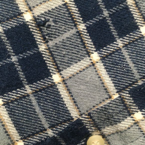 #EE Bugle Boy Originals Casual Long Sleeve Plaid Shirt Mens XL X-Large spackled - Picture 5 of 8